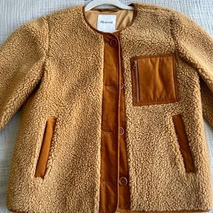 Brand new Madewell Sherpa Chestnut Jacket Small